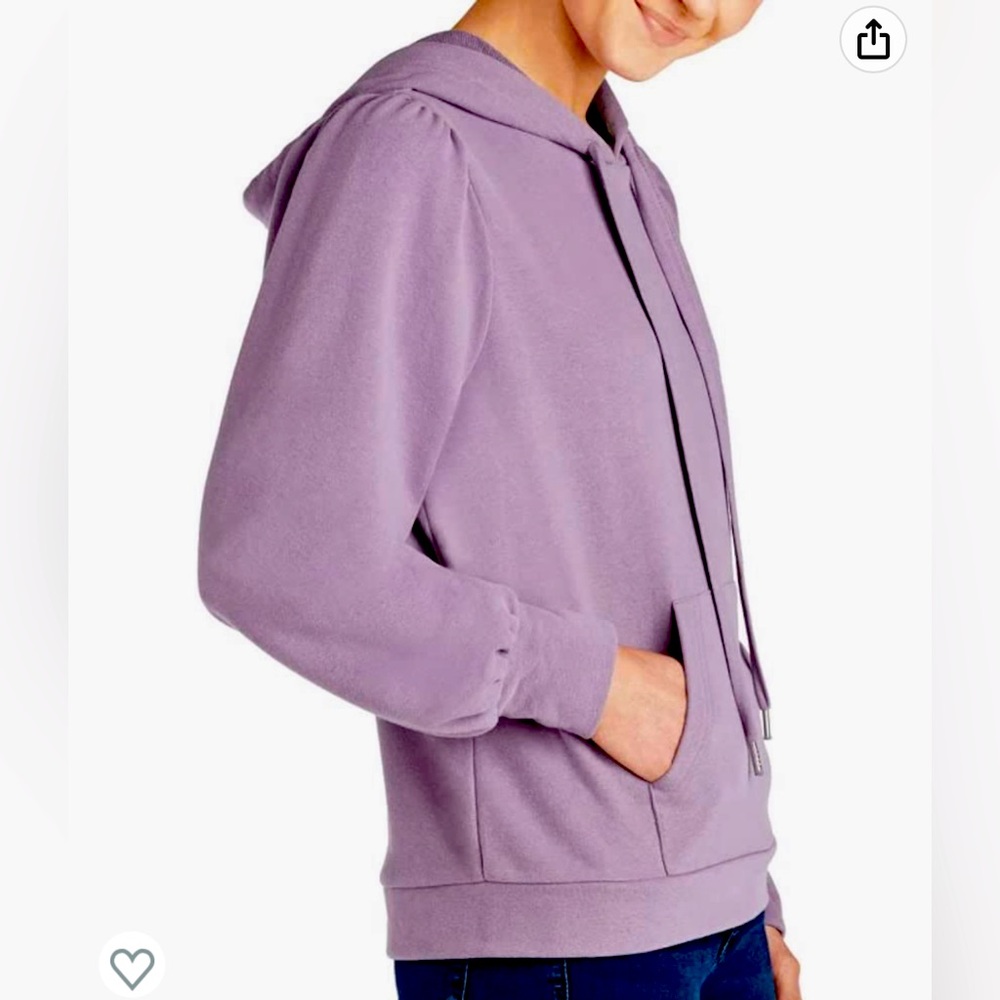 Puff Sleeve Hoodie Pull Over
